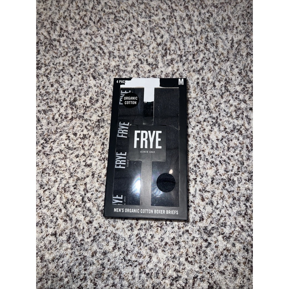FRYE New Organic Cotton Boxer Briefs - 4 Pack - NWT - Medium  Black